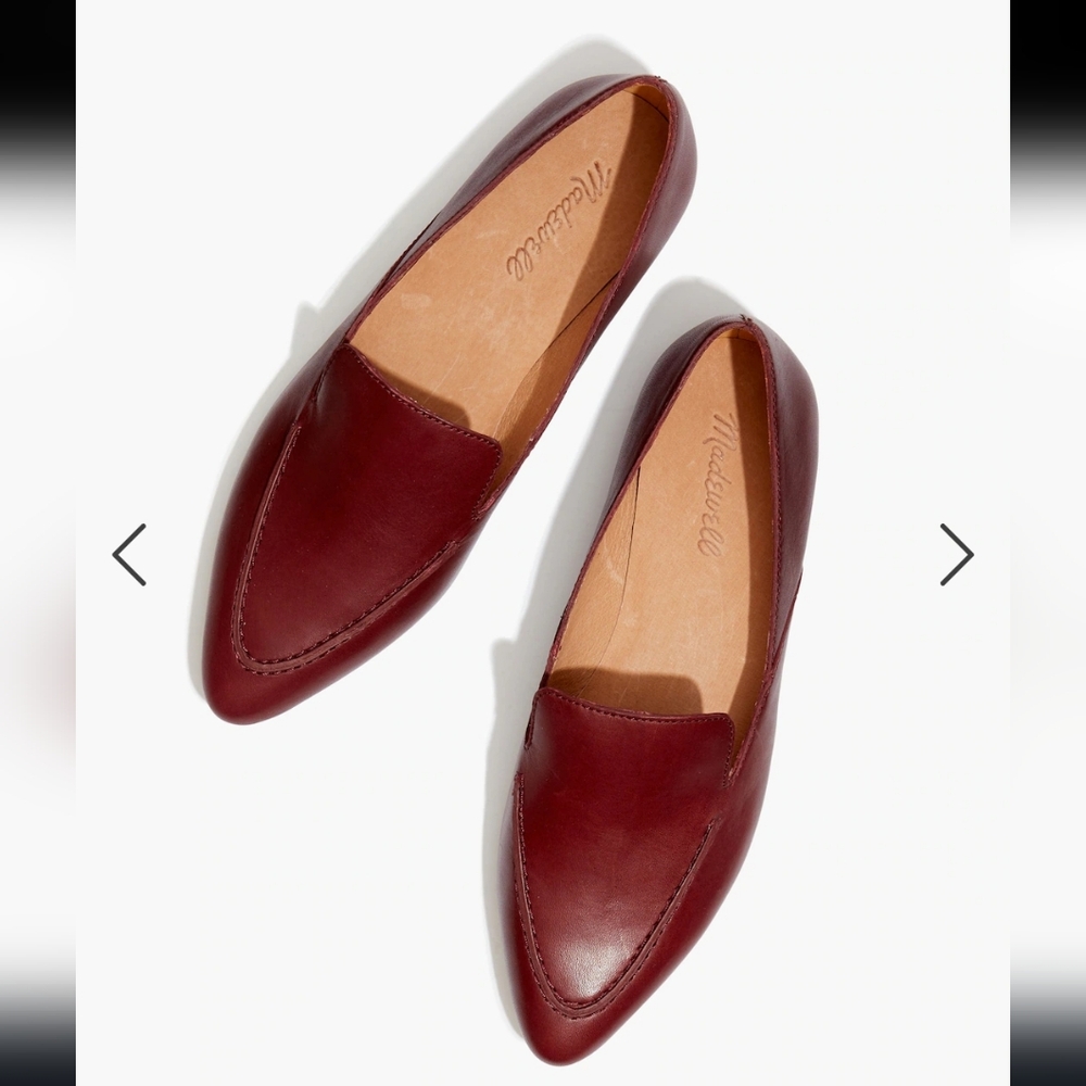 Madewell Burgundy Leather Loafers